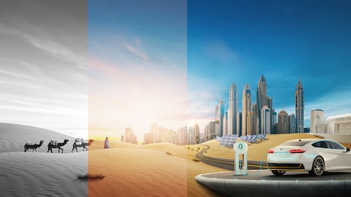 United Arab Emirates Sketch Infographic