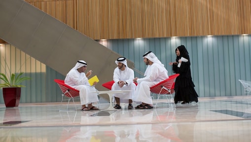 UAE men meeting in the reception