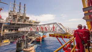 A new platform built alongside the existing Malampaya gas field