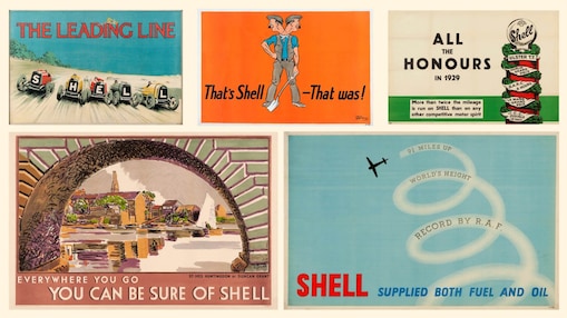 Collection of vintage illustrative artworks