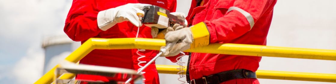worker in hard hat on site