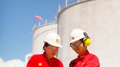 worker in hard hat on site