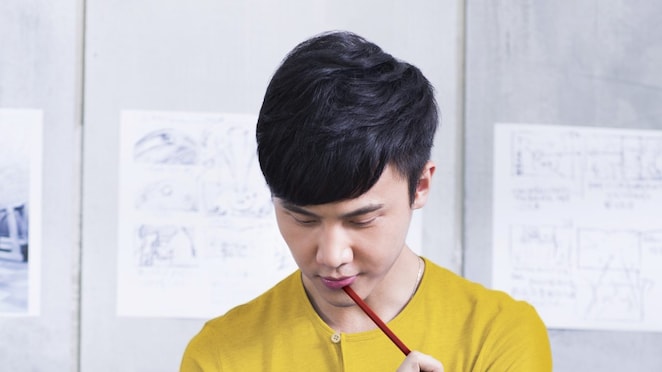 Young man working in the office