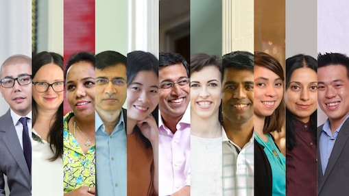 shell business operations leaders smiling profiles