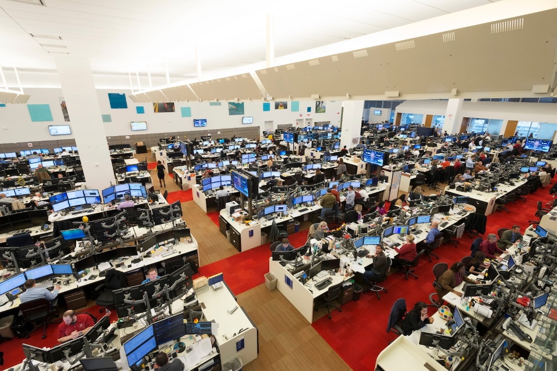 Trading floor in Houston