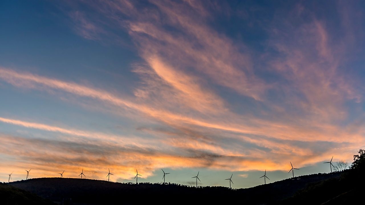 Mount storm wind turbines