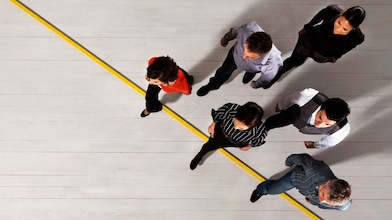 shell employee walking on the platform