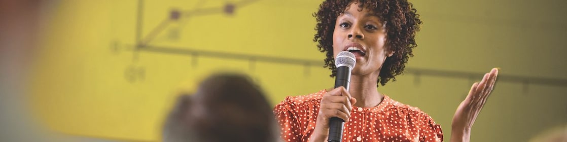 Businesswoman Leading Meeting
