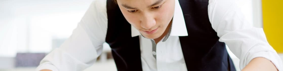 architect working in the office