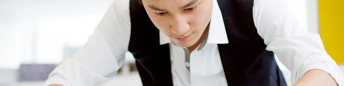 architect working in the office