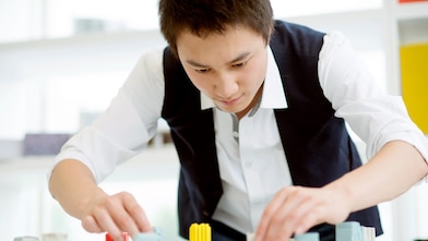 architect working in the office