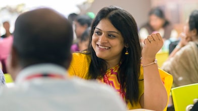 Shell employees during lunch