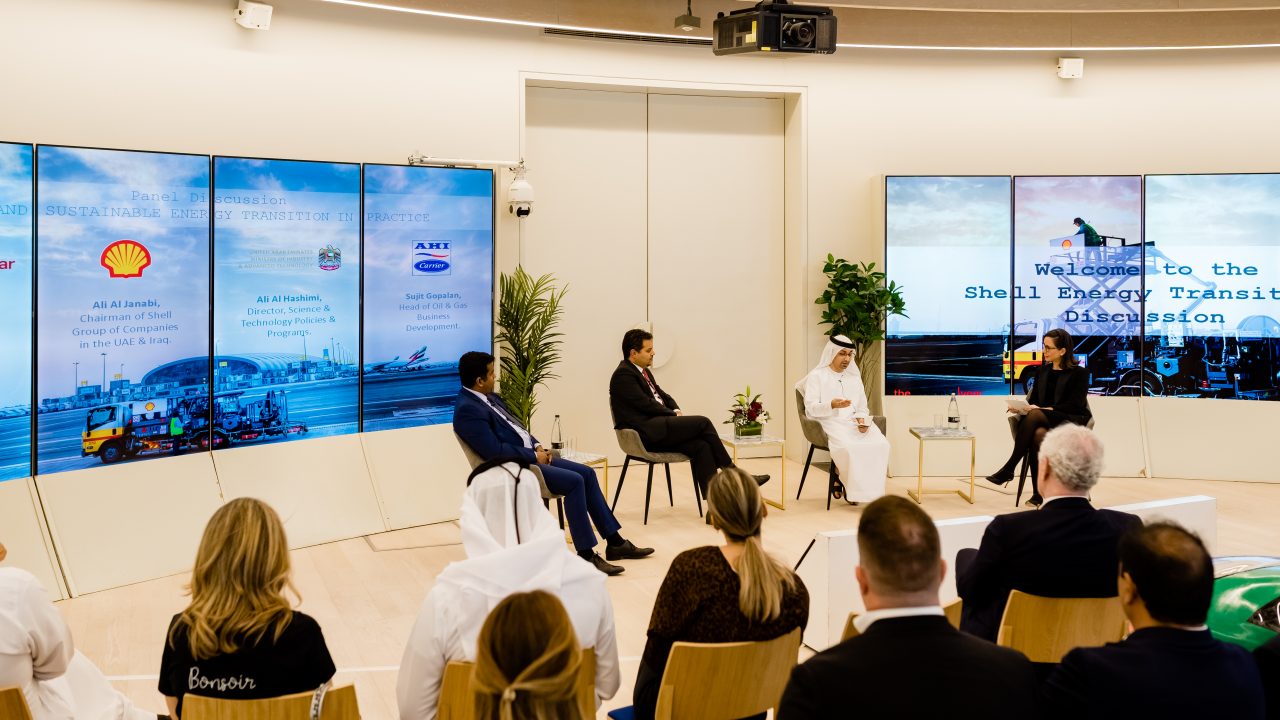 From left: Sujit Gopalan - Head of Oil & Gas Business Development, AHI Carrier; Ali Al-Janabi - Country Chairman of Shell Group of Companies, UAE & Iraq; Ali Al Hashemi - Director of Science & Technology Policies & Programs, UAE Ministry of Industry & Advanced Technology; Neslihan Aydagul - Managing Director, The Business Year.