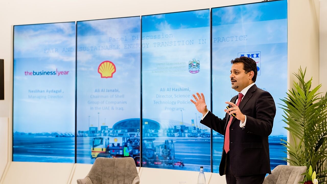 Announcement of the launch of Shell StartUp Engine programme by Ali Al-Janabi, Country Chairman of Shell Group of Companies, UAE & Iraq.