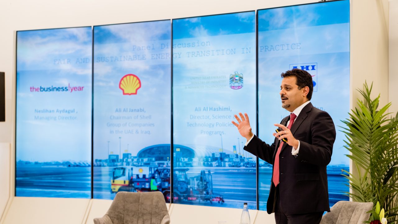 Announcement of the launch of Shell StartUp Engine programme by Ali Al-Janabi, Country Chairman of Shell Group of Companies, UAE & Iraq.