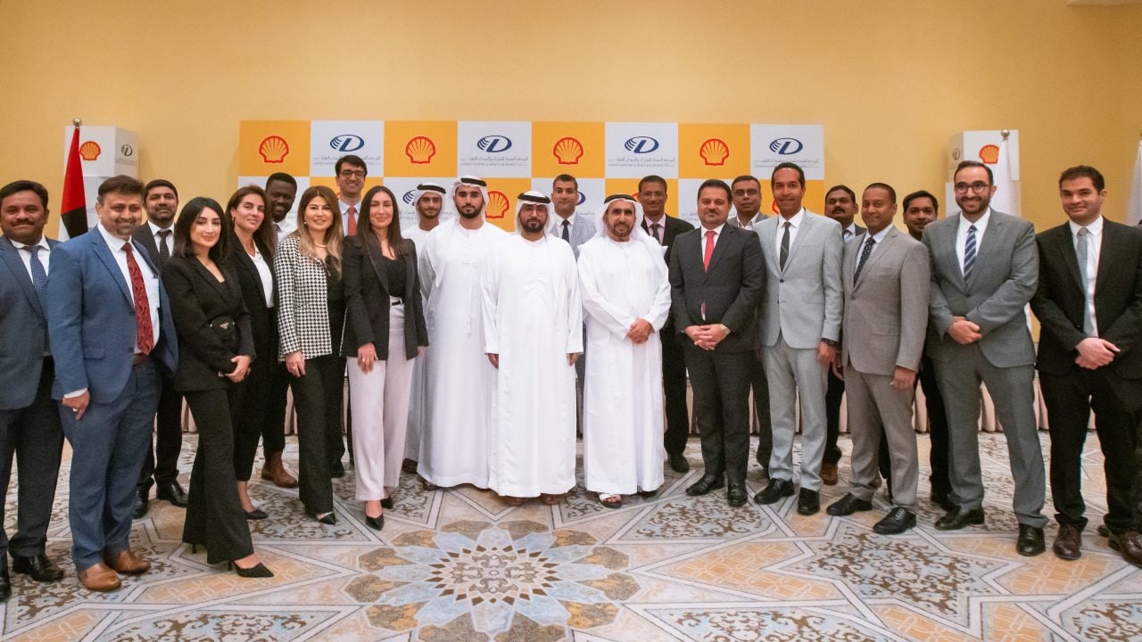 The signing ceremony between Shell Markets Middle East and United Motors & Heavy Equipment
