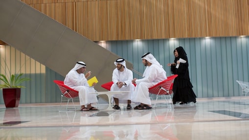 UAE nationals in reception of building