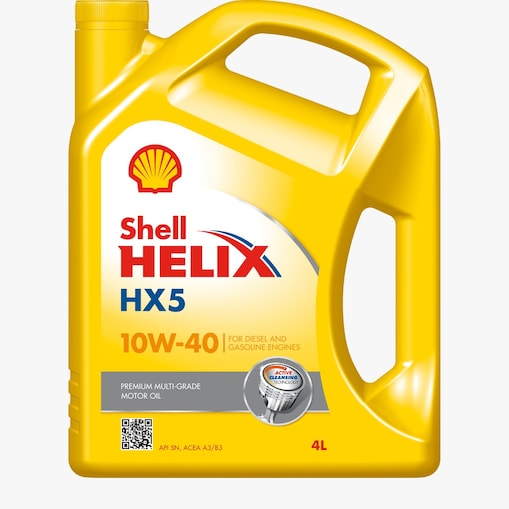 Packshot of Shell Helix HX5 10W-40